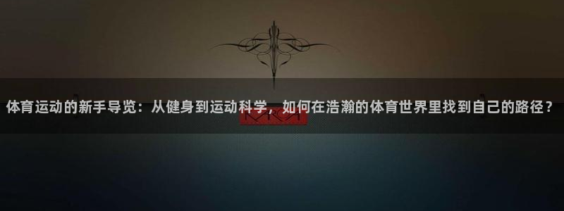 一竞技官网下载招商电话号码查询：体育运动的新手导览：